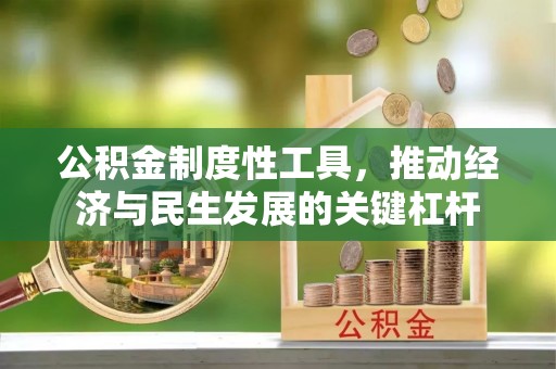 五指山公积金制度性工具，推动经济与民生发展的关键杠杆