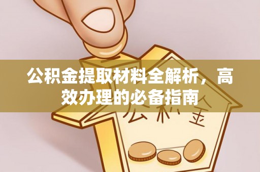 五指山公积金提取材料全解析，高效办理的必备指南