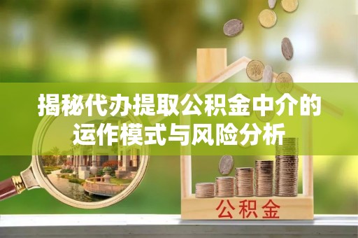 五指山揭秘代办提取公积金中介的运作模式与风险分析