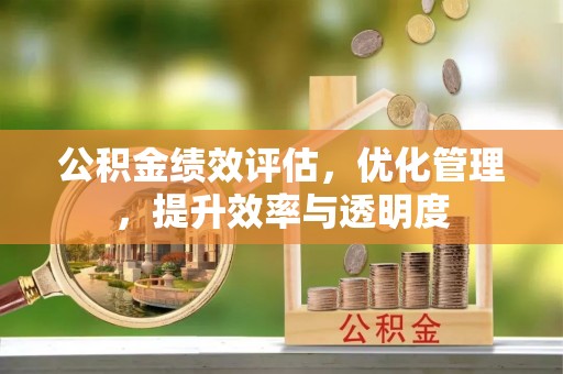 五指山公积金绩效评估，优化管理，提升效率与透明度