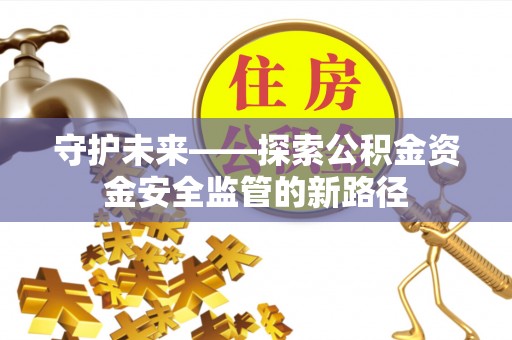 五指山守护未来——探索公积金资金安全监管的新路径