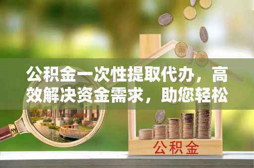 五指山公积金一次性提取代办，高效解决资金需求，助您轻松应对生活难题