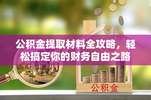 五指山公积金提取材料全攻略，轻松搞定你的财务自由之路