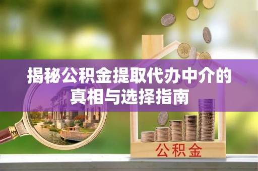 五指山揭秘公积金提取代办中介的真相与选择指南