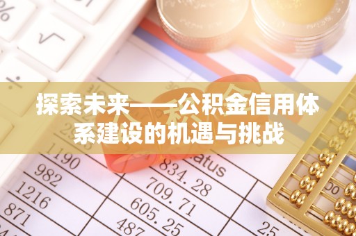 五指山探索未来——公积金信用体系建设的机遇与挑战