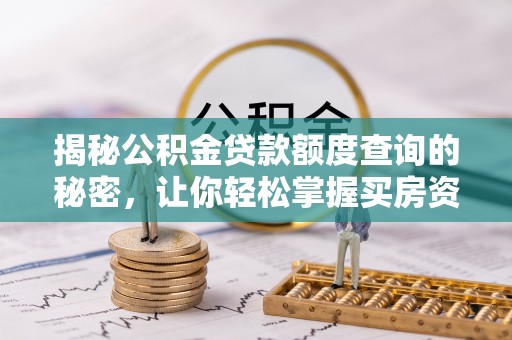 五指山揭秘公积金贷款额度查询的秘密，让你轻松掌握买房资金规划