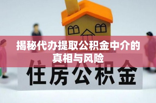 五指山揭秘代办提取公积金中介的真相与风险