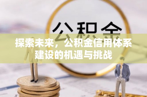 五指山探索未来，公积金信用体系建设的机遇与挑战