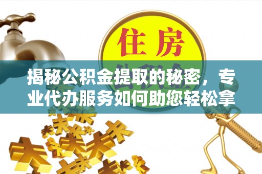 五指山揭秘公积金提取的秘密，专业代办服务如何助您轻松拿钱