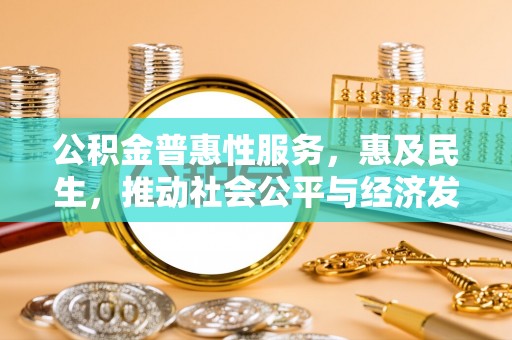 五指山公积金普惠性服务，惠及民生，推动社会公平与经济发展的基石