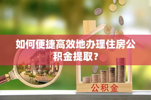 五指山如何便捷高效地办理住房公积金提取？